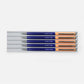 Bolígrafos de diseño de colores azul cobalto y rosa salmón de los diseñadores Papier Tigre de París