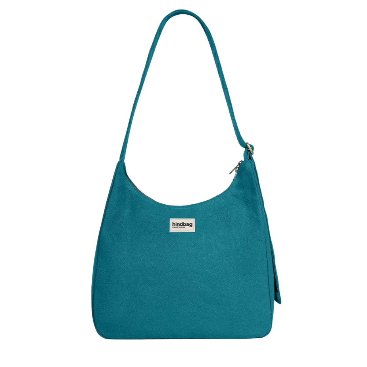 Bolso hobo color azul turquesa o pavo real de la marca francesa Hindbag