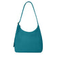 Parte trasera del bolso hobo color azul pavo real de la marca francesa Hindbag