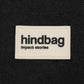 Detalle del tejido del bolso Hobo negro de Hindbag
