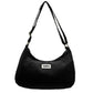 Bolso de bandolera u hombro en color negro hecho de algodón orgánico de la marca francesa Hindbag