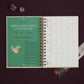 Páginas interiores de la agenda de la Bruja Moderna Dalia F Walker para 2024 con una meditación y el planner del mes de mayo