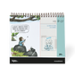Portadilla del mes de julio del calendario de mesa 2026 de Macanudo de Liniers con reflexión de Enriqueta