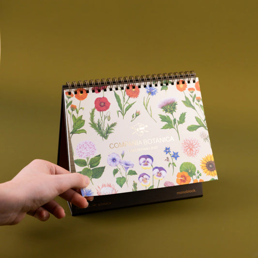 Calendario de mesa 2027 ilustrado por Compañía Botánica