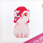 Ilustración de un gato caracterizado de David Bowie de Irene Bofill