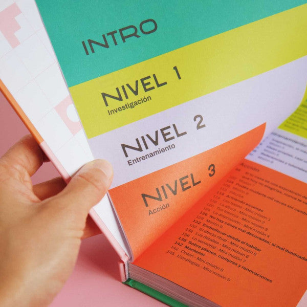 Índice del libro de María Tórtora Conquistá tu casa, editado por Monoblock