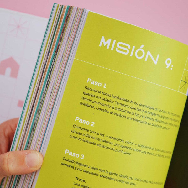 Páginas interiores del libro de María Tórtora Conquistá tu casa, editado por Monoblock