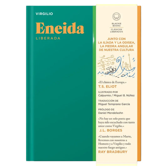 Portada de la Eneida de Virgilio editada por Blackie Books con ilustraciones de calpurnio