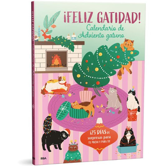 Calendario de Adviento con 25 regalitos de temática gatuna perfecto para amantes de los gatos