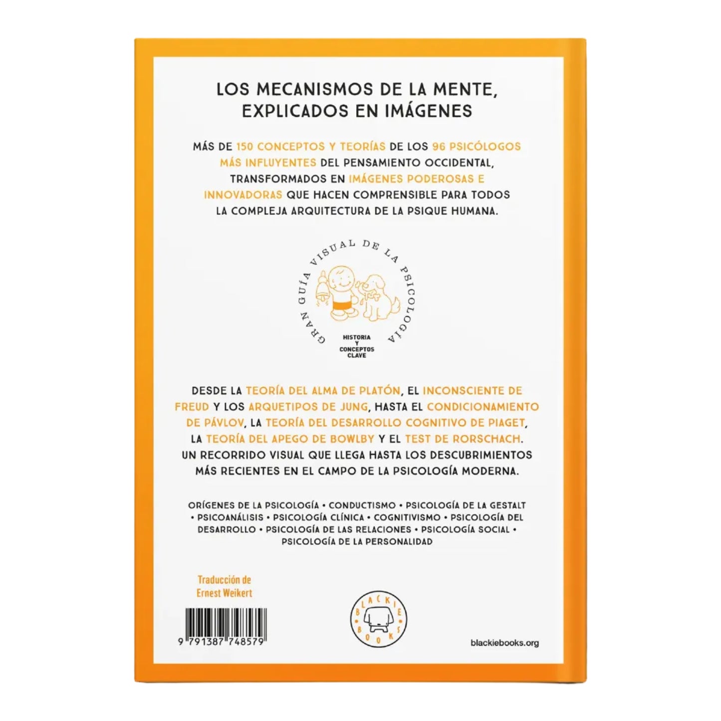 Contraportada del libro Gran Guía Visual de la Filosofía, editado por Blackie Books