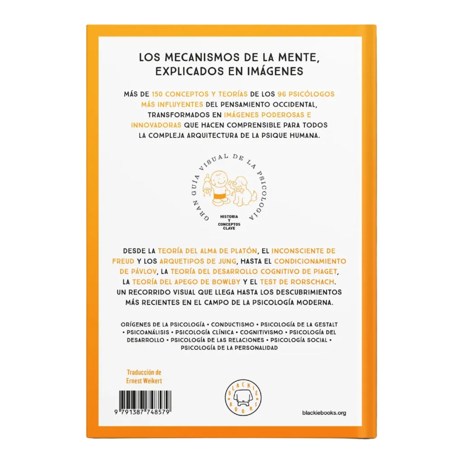 Contraportada del libro Gran Guía Visual de la Filosofía, editado por Blackie Books