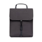 Mochila plana y compacta de tejido reciclado e impermeable en color gris cemento de la marca española Lefrik