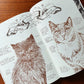 Páginas interiores del libro Historia de un Gato de la ilustradora Laura Agustí