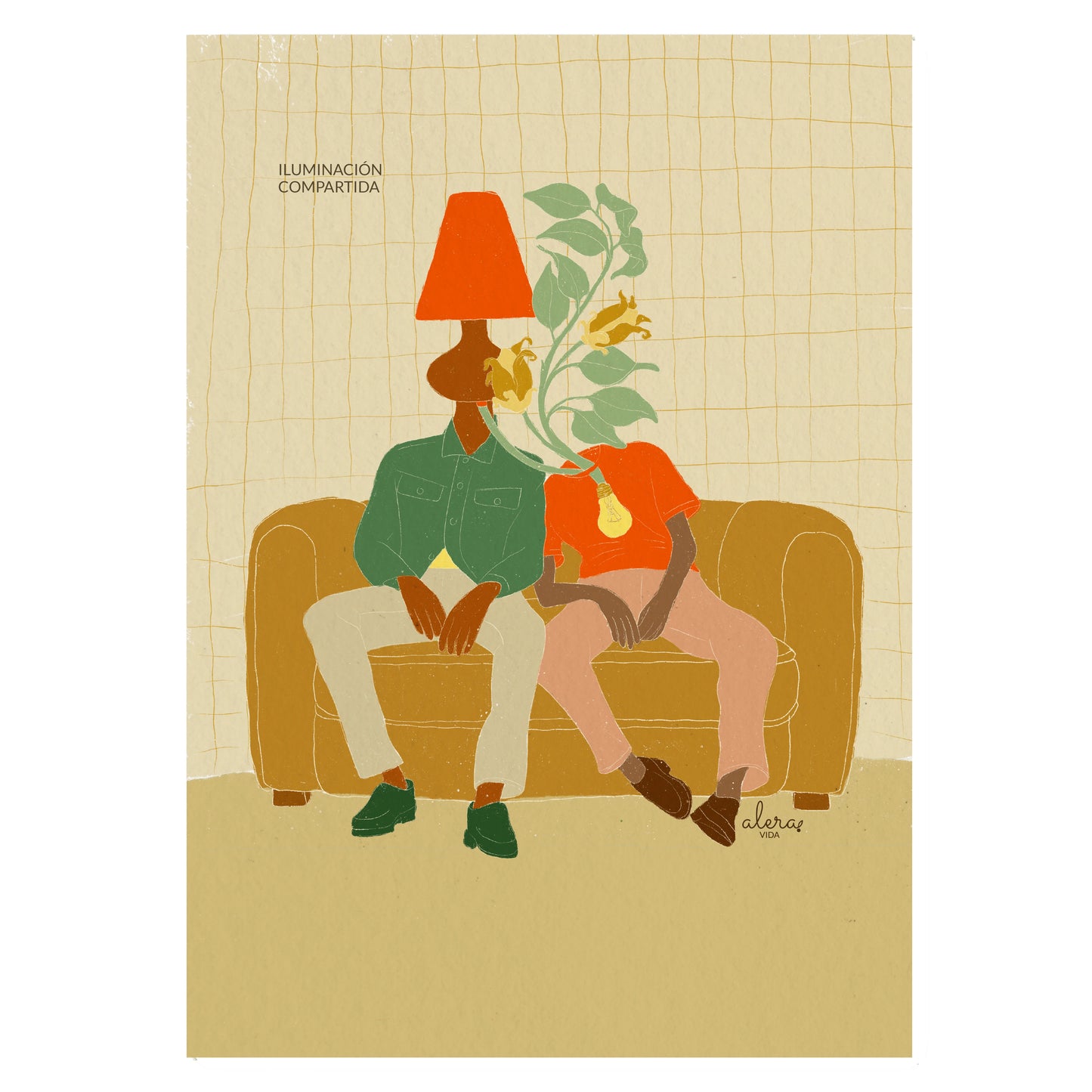 Postal Iluminación compartida de Alera Vida