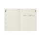 Semana vista y espacio para escribir el diario en la agenda Journal Sessions 2026