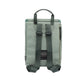 Vista trasera de la mochila Kaut mini Arles Acacia de Lefrik, con tirantes ajustables, asa superior y bolsillo con cremallera.