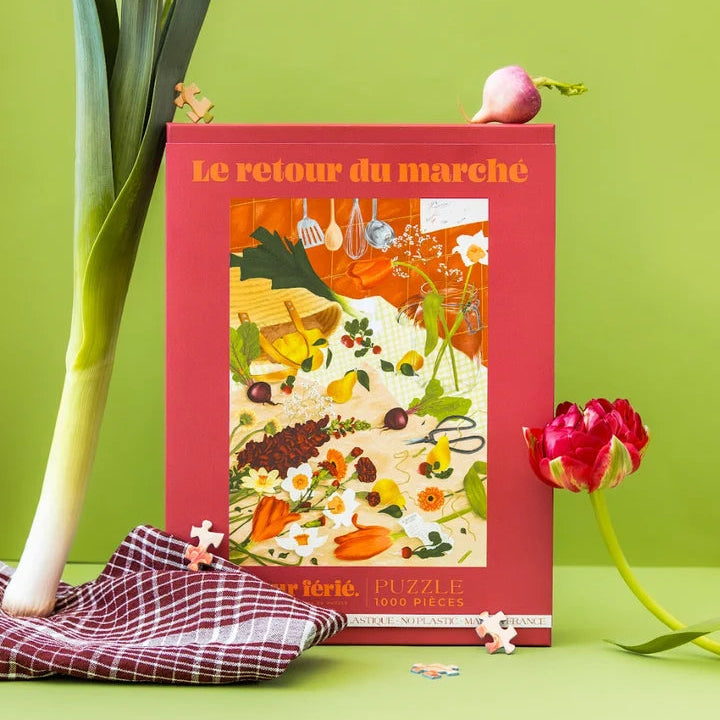 Puzzle de 1000 piezas Le Retour Du Marché - Jour Férié