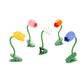Lámparas de lectura con pinza y forma de tulipán de diferentes colores