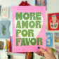 Print en risografía More Amor de Laura Ortiz