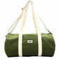Bolsa de viaje pequeña de la marca francesa Hindbag en verde militar con correas beige 