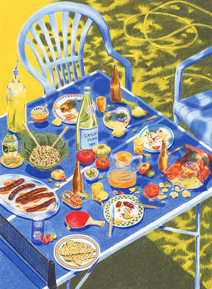 Puzzle de 1000 piezas Manger Dehors - Jour Férié