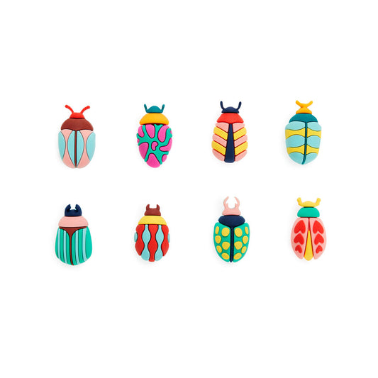 Marcacopas Escarabajos de colores