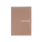 Portada lisa marrón con funda de plástico de la agenda Journal Sessions 2026