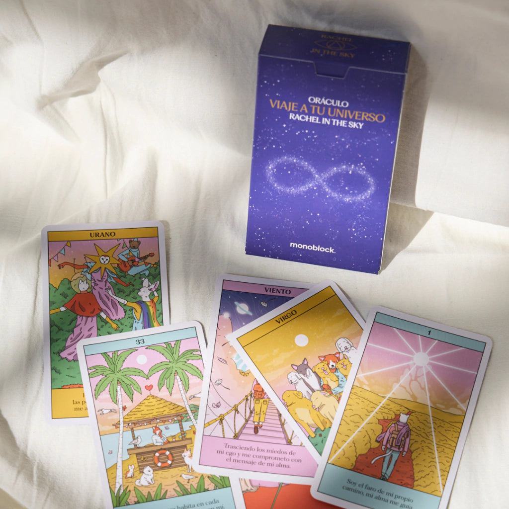 Cartas del oráculo Viaje a tu universo de Rachel in the sky
