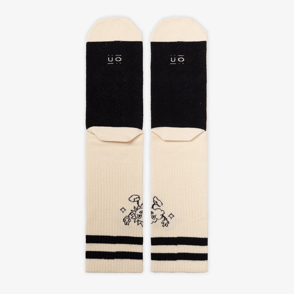 parte de atrás de los calcetines con el texto "papá estás en tu prime" en color blanco y negro