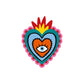 pegatina de corazón mexicano