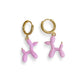 Pendientes arete Perro Caniche de Globos de colores