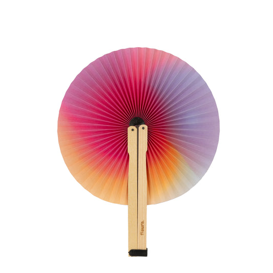 pai pai abierto con un degradado de colores rosa, morado y naranja