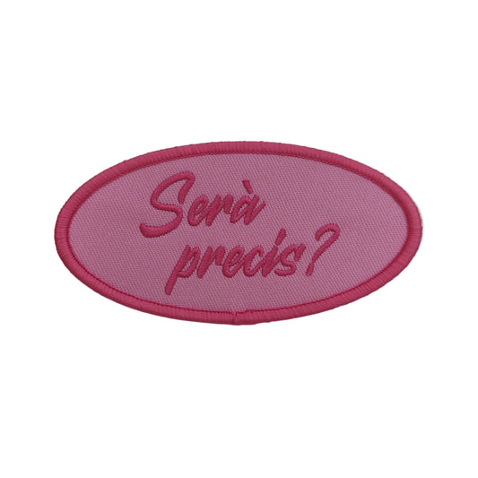 Parche Rosa Bordado Serà precis