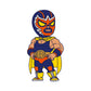 Pegatina de vinilo con forma de luchador de wrestling mejicano con máscara en poso guerrera