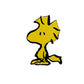 Pin de metal con forma del personaje de Snoopy Emilio (Woodstock en inglés), un pájaro amarillo