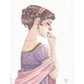 Ilustración de Esther Gili de Elinor, la protagonista de la novela de Jane Austen Sentido y Sensibilidad.