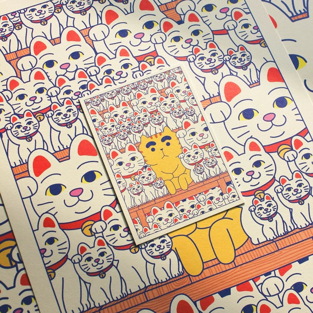 Postal Maneki Neko de Yeaaah Studio