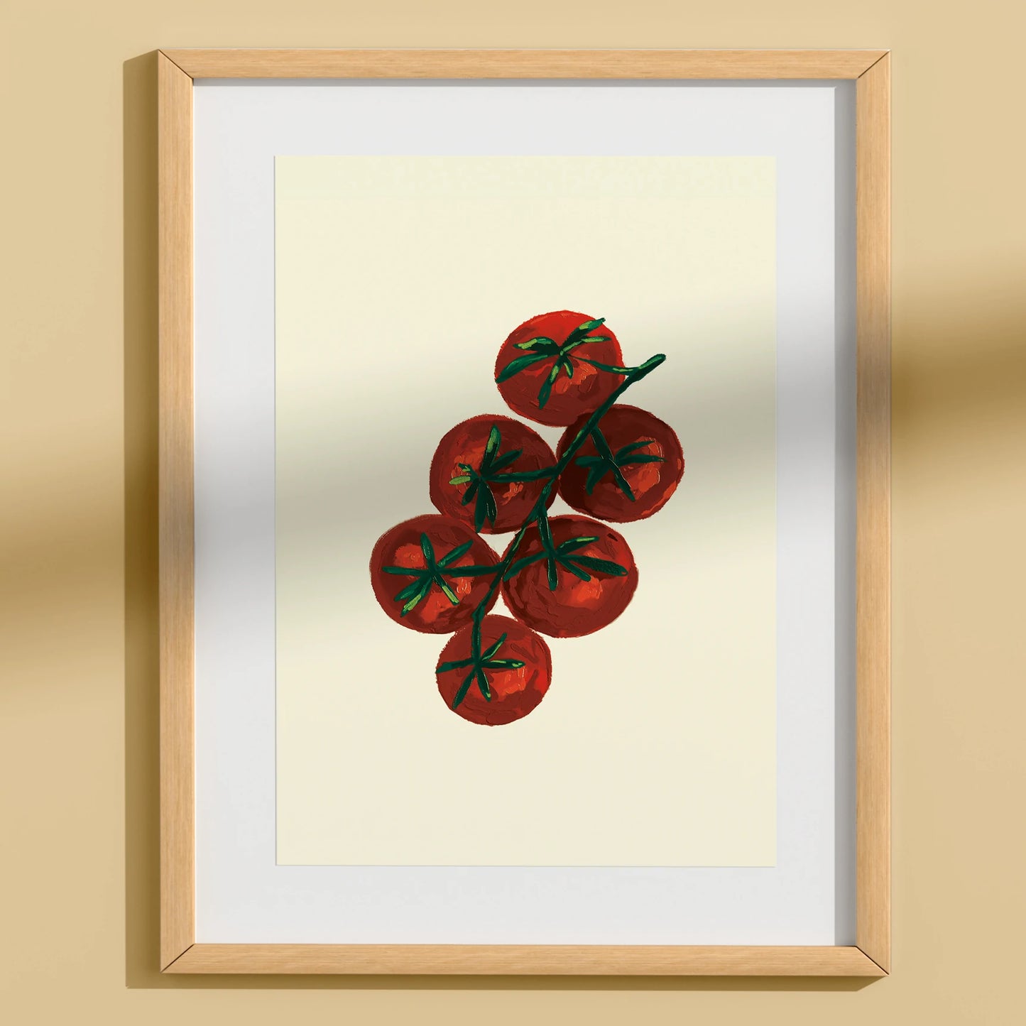 Mini print con dibujo de rama de tomates de Laura Ortiz
