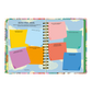 Páginas interiores de la agenda de Happimess 2026 Primavera, con espacio y disparadores para hacer balance anual