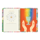 Páginas interiores de la agenda de Happimess 2026 Primavera, con checkpoint de marzo y portadilla de abril