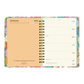 Páginas interiores de la agenda de Happimess 2026 Primavera, con planificador de junio y organización semanal en franjas horizontales