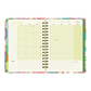 Páginas interiores de la agenda de Happimess 2026 Primavera, con calendario mensual del mes de diciembre