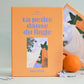 Caja de puzzle de 500 piezas de color naranja donde vemos una rama de un naranjo y una sábana blanca tendida. 