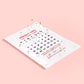 detalle de plantas brotando de una de las hojas del calendario plantable 2027 de resetea