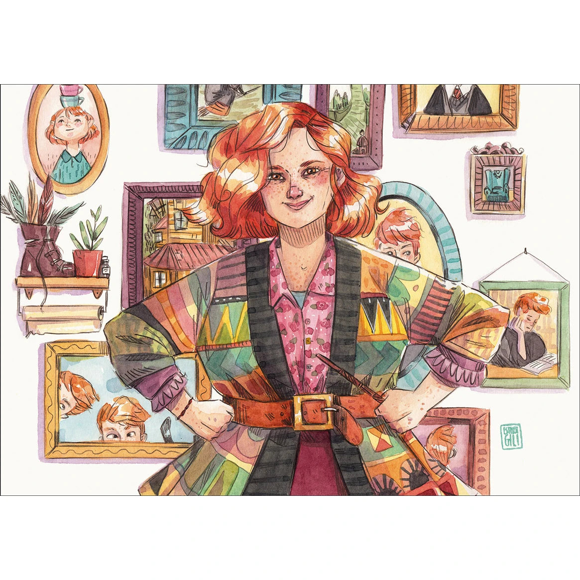 Postal Esther Gili - Sra. Wesley