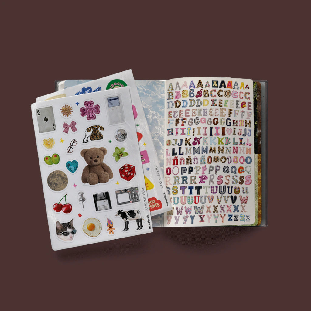 Pegatinas incluidas en la agenda personalizable Journal Sessions 2027
