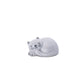Token en forma de gato blanco durmiente y sonriente sobre fondo blanco. 