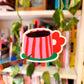 Pegatina Taza de café - Laura Ortiz
