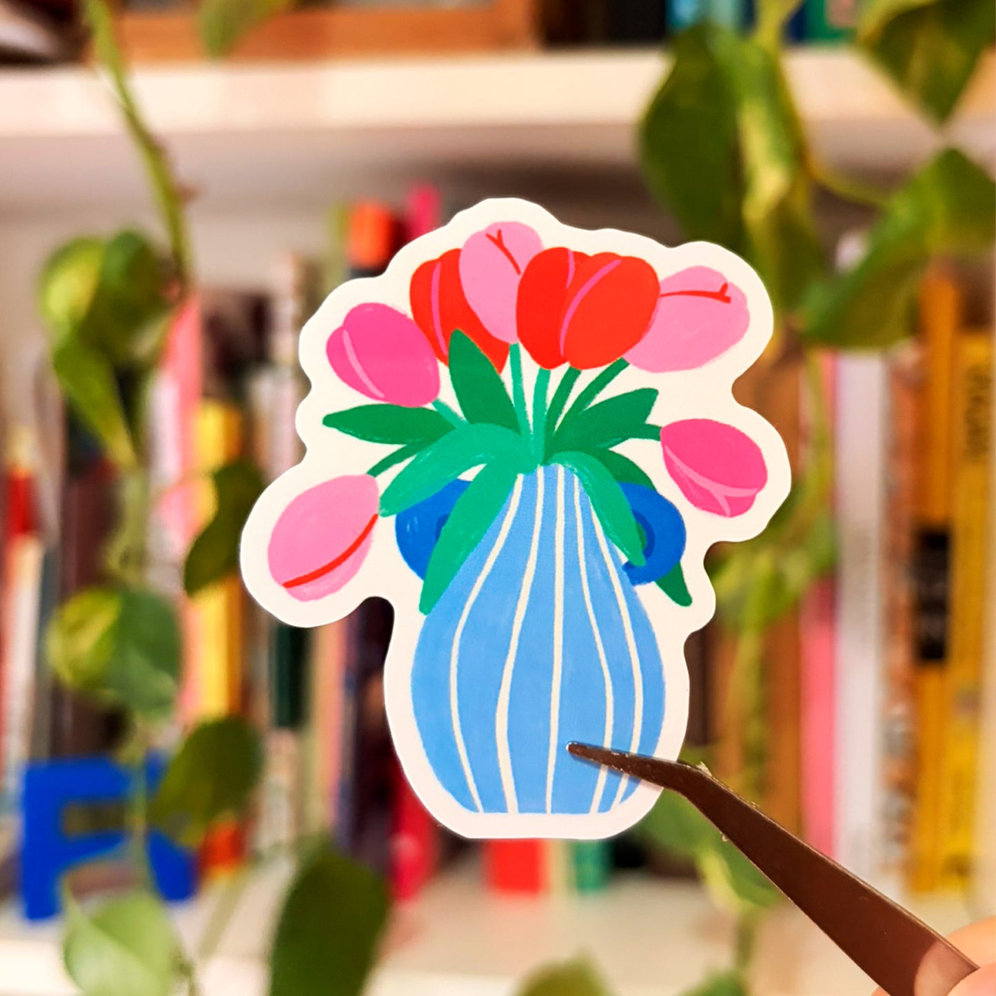 Pegatina Florero - Laura Ortiz