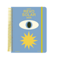 Portada de la agenda de Dominio Salvaje Revo Solar para 2026 con ilustración de un gran ojo sobre fondo azul